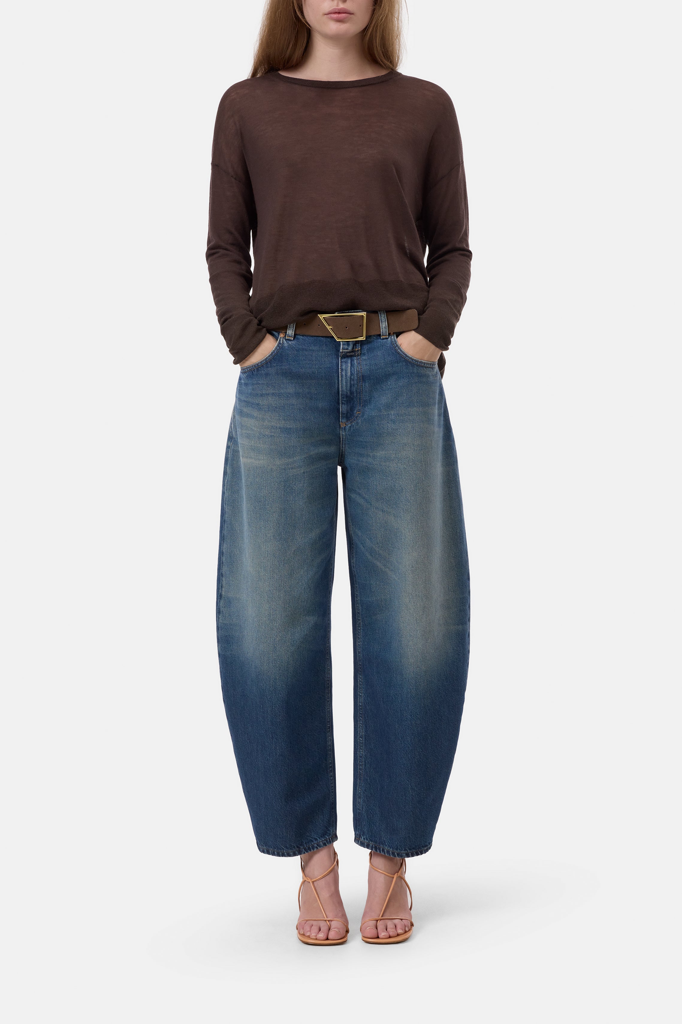 Crew Neck Long Sleeve - Mahagony Brown