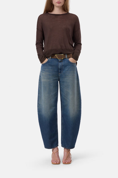 Crew Neck Long Sleeve - Mahagony Brown