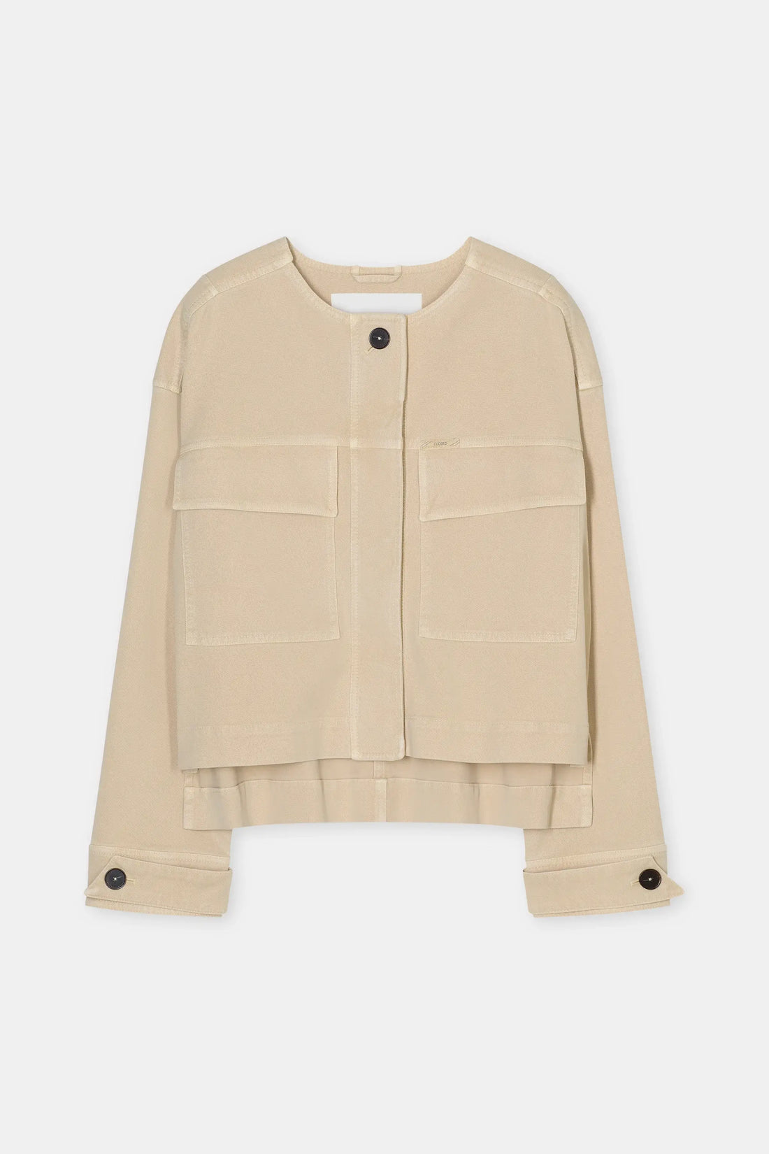 Cropped Utility Jacket - Camel Beige