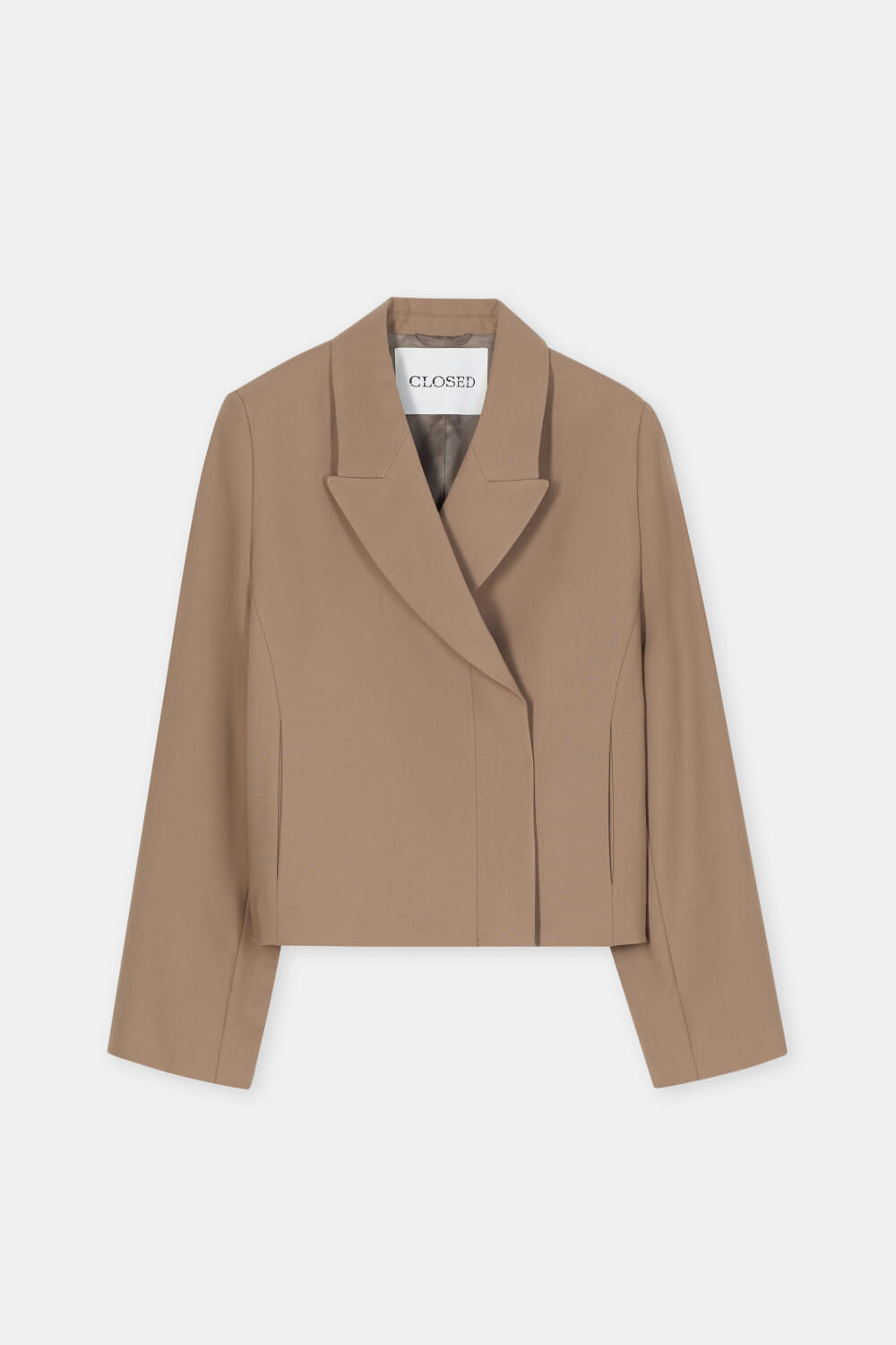 Cropped Blazer - Hazel Beige