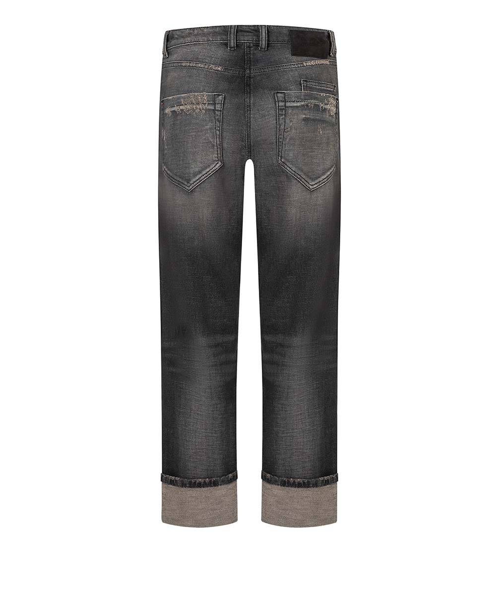 Giuli Roll-Up - Brown Crossed Overdyed