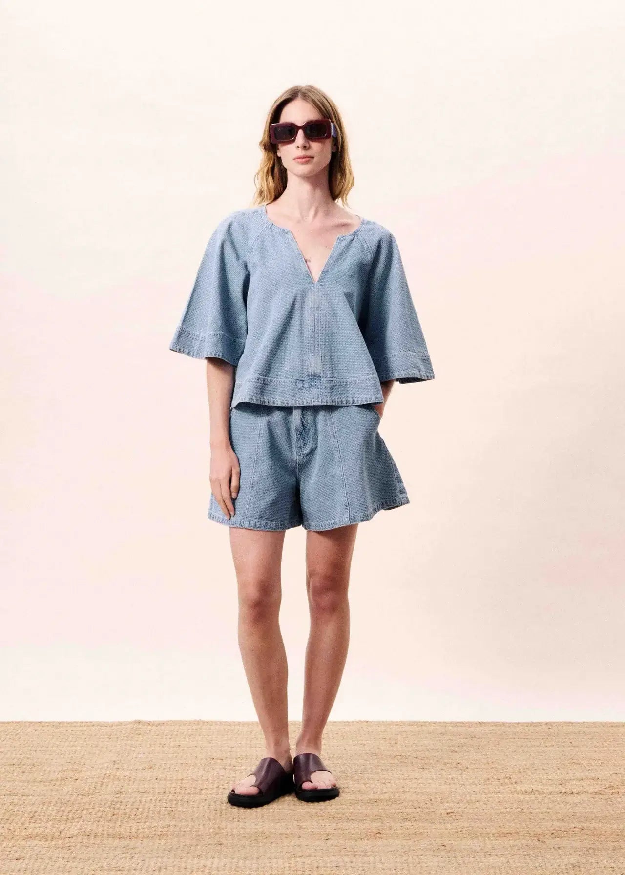 Citrine Blouse - Bleu Clair