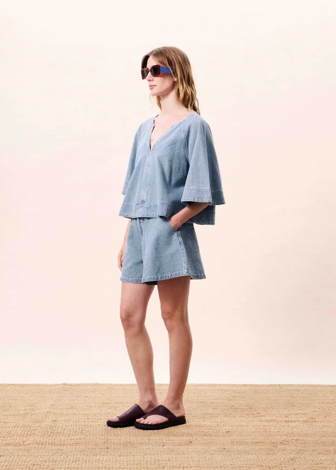 Citrine Blouse - Bleu Clair