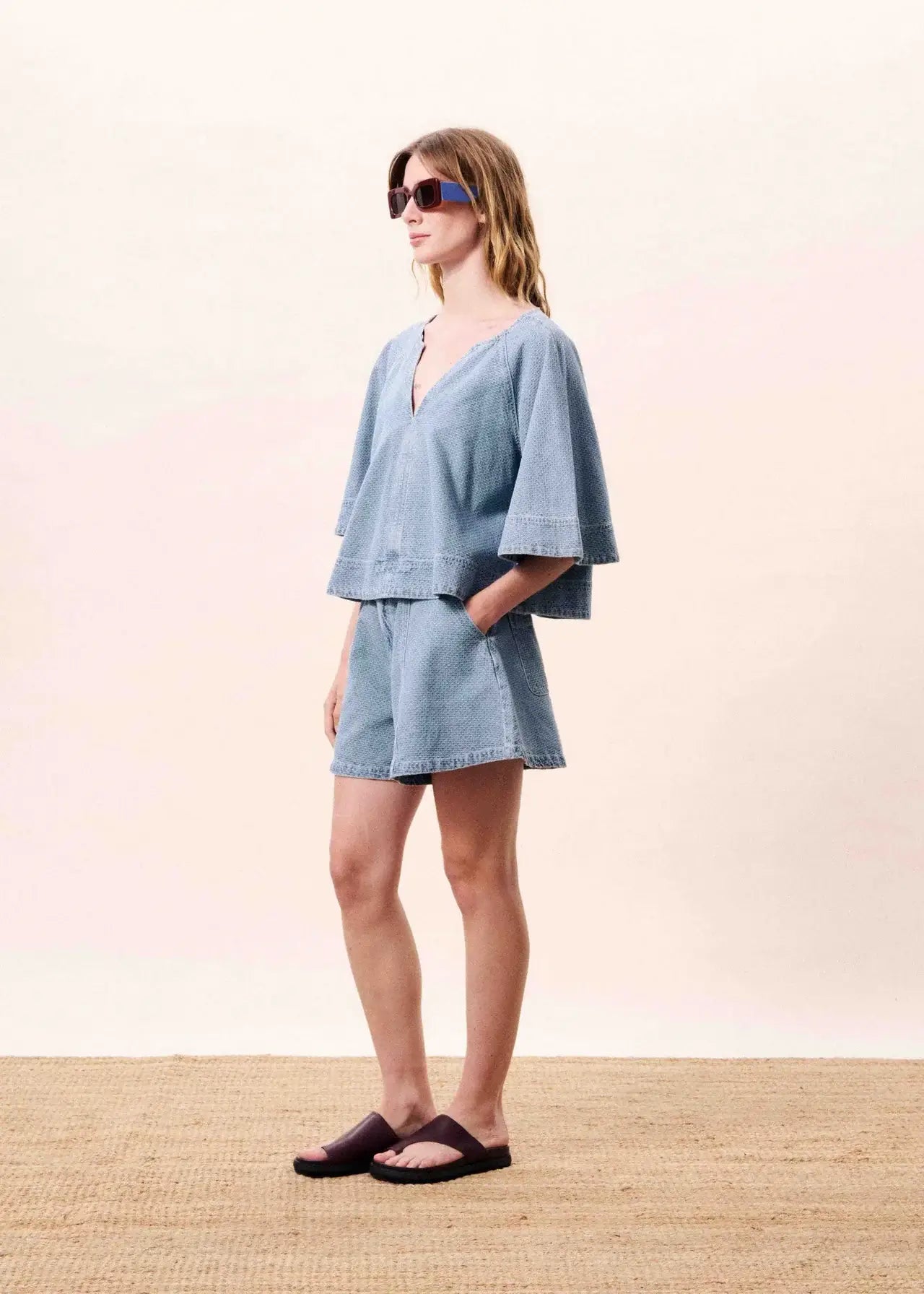 Citrine Blouse - Bleu Clair