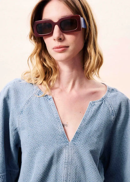 Citrine Blouse - Bleu Clair