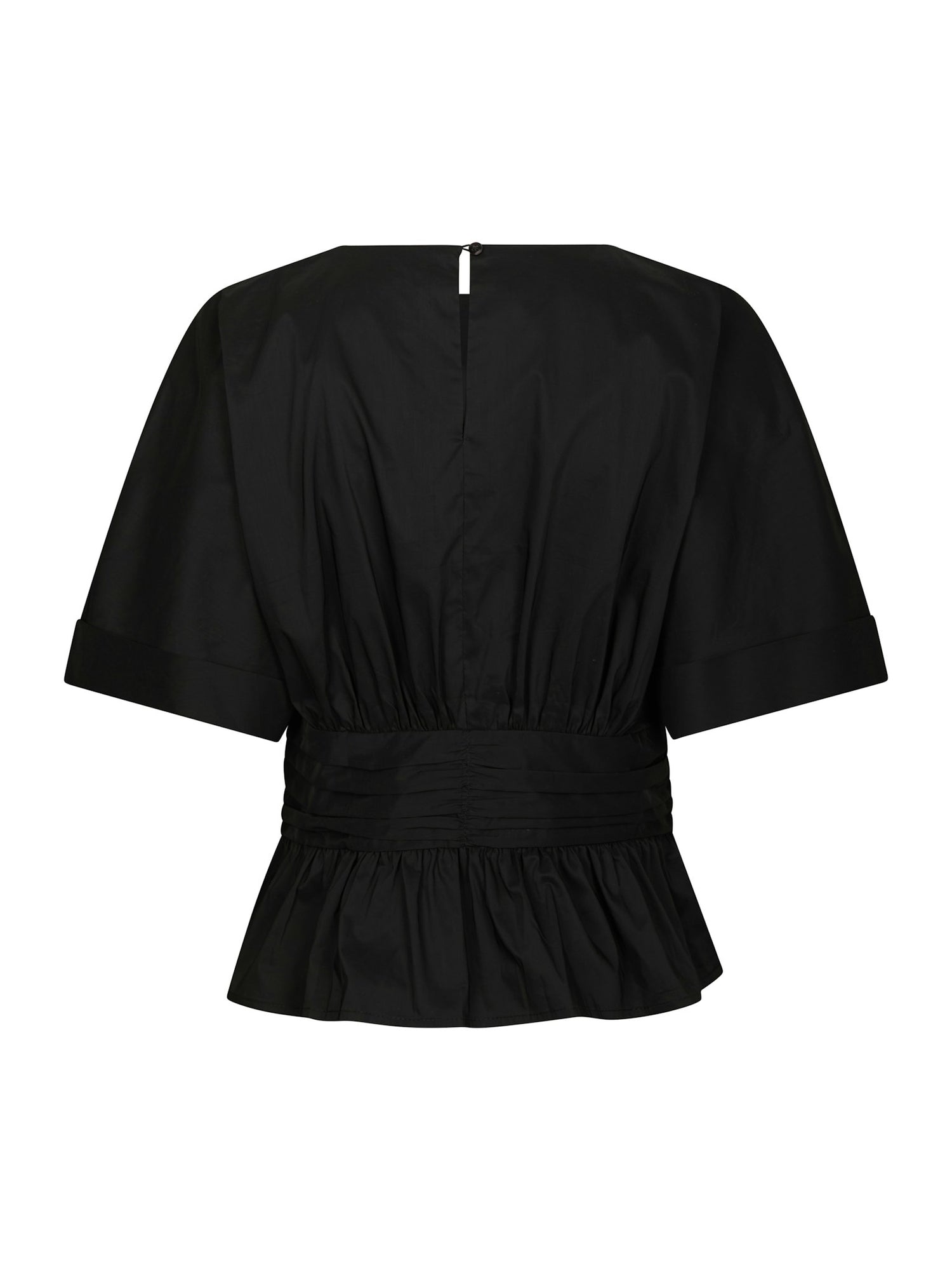 Annegret Poplin Blouse - Black