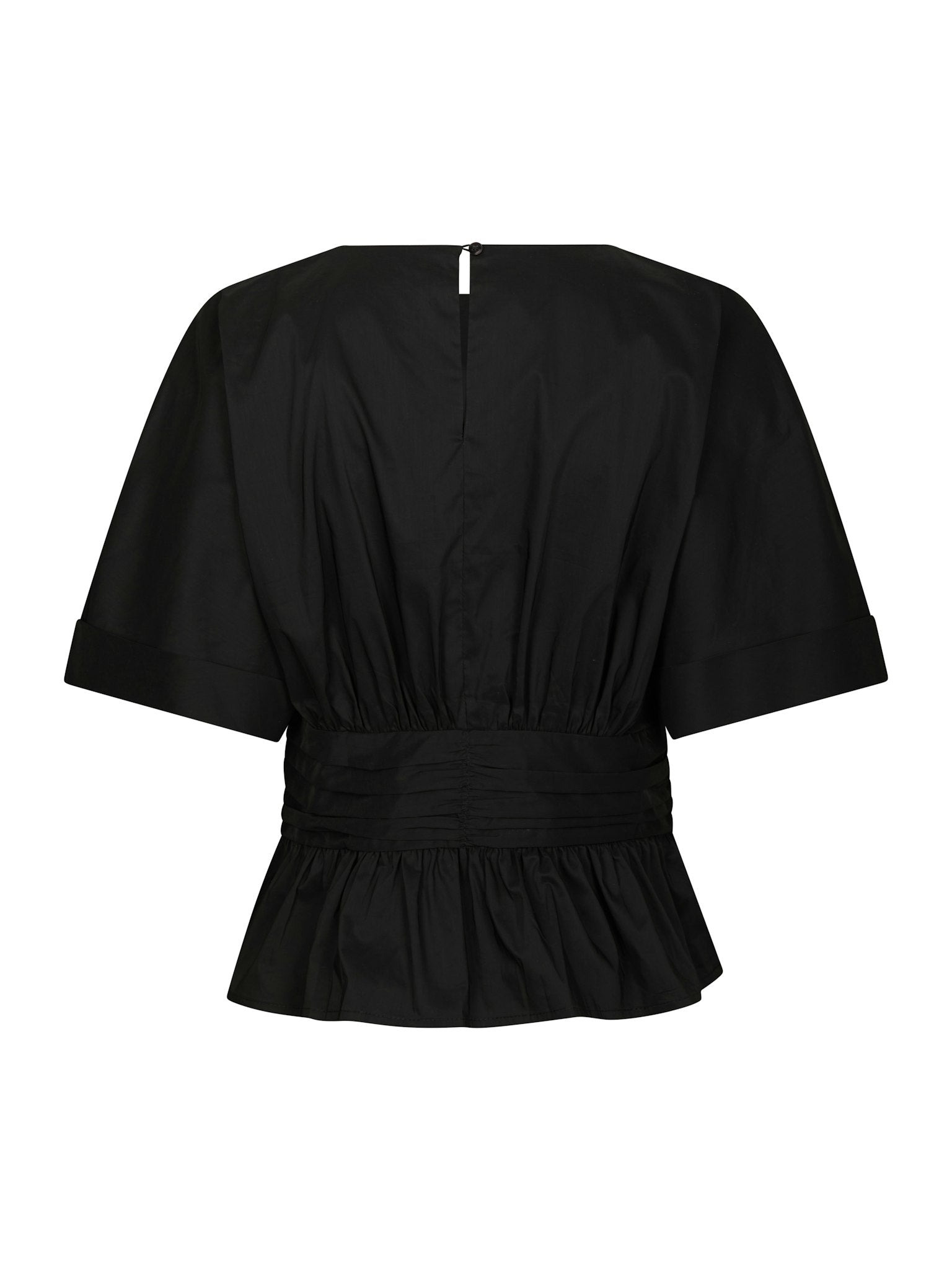 Annegret Poplin Blouse - Black