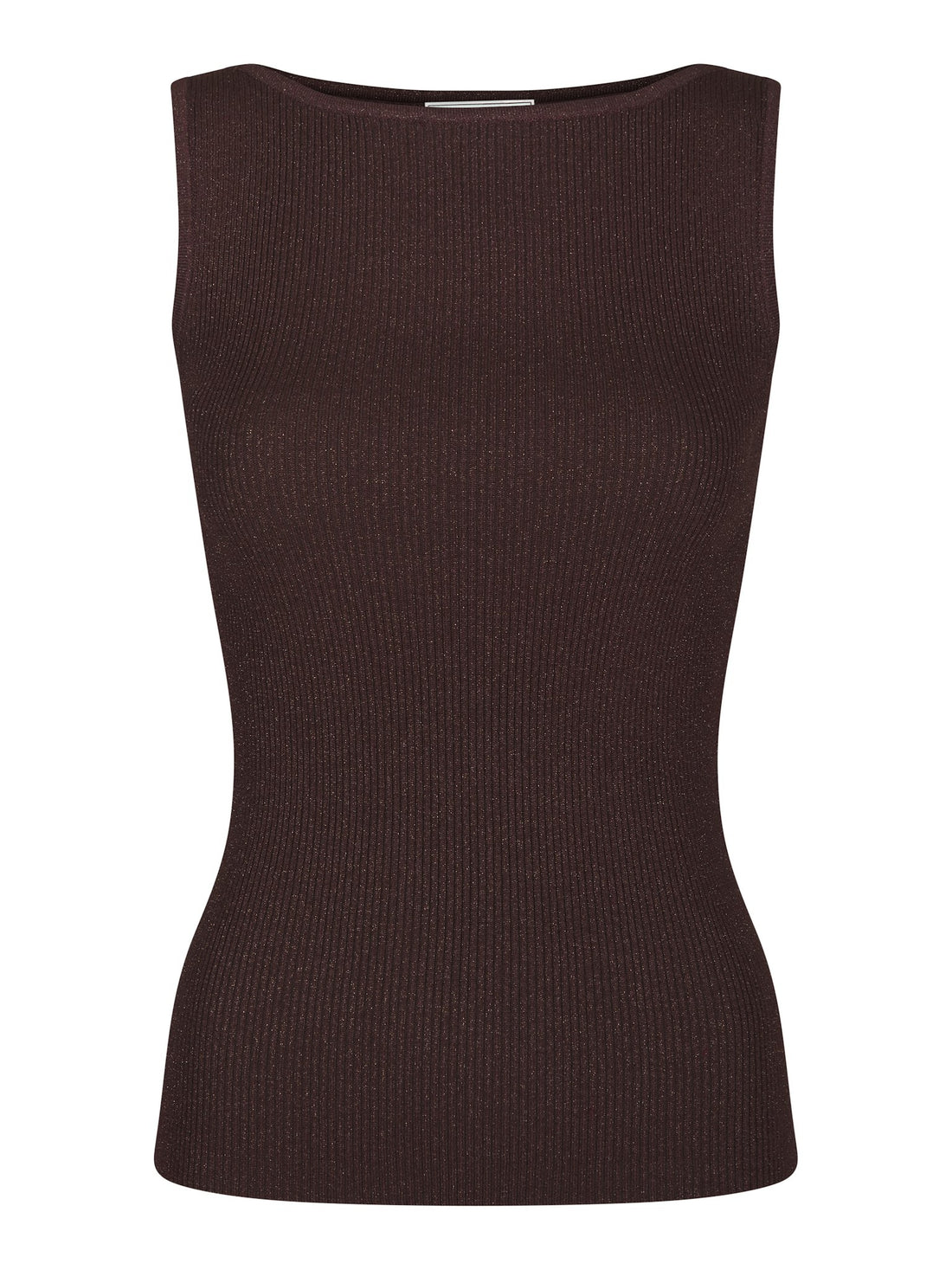Talia Glitter Knit Top - Burgundy