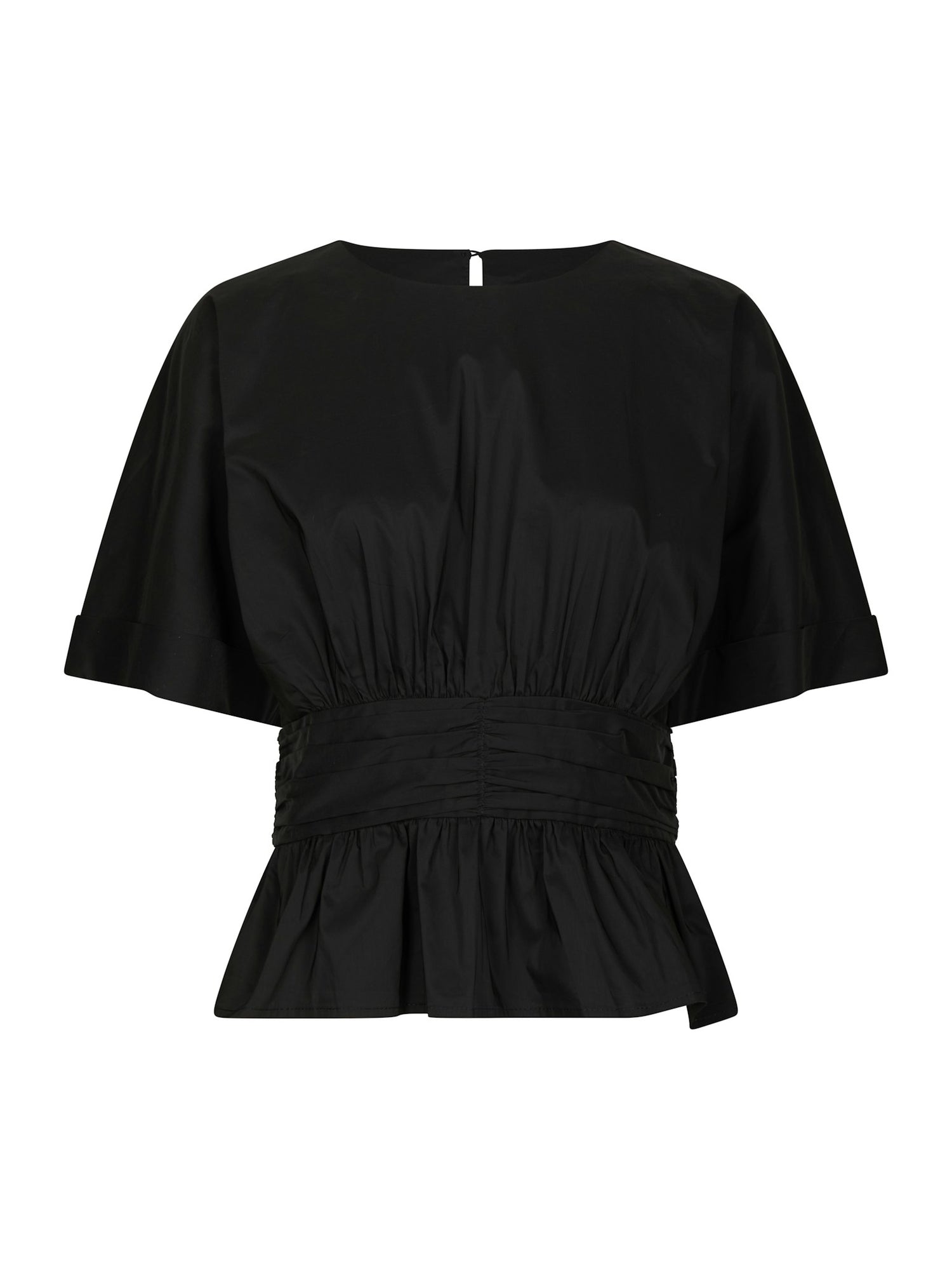Annegret Poplin Blouse - Black