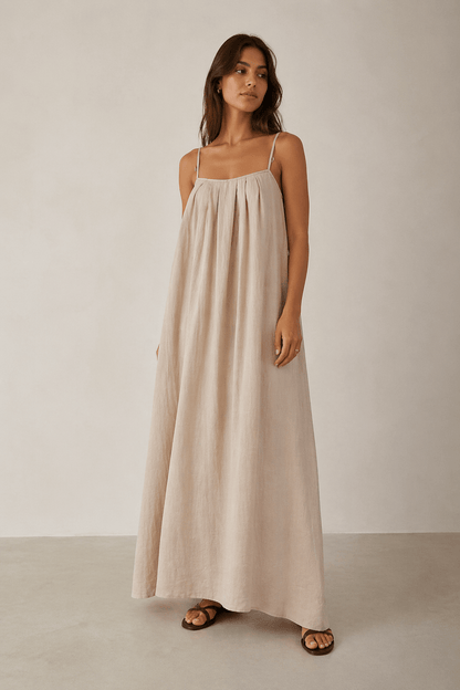 EvaCC Strap Dress - Walnut