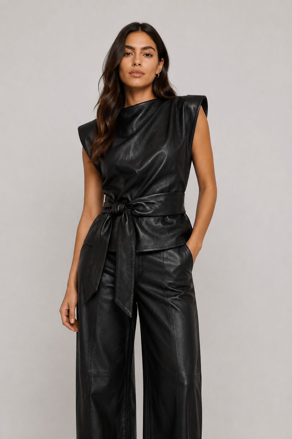 35958 GittCC Pleat Top - Black