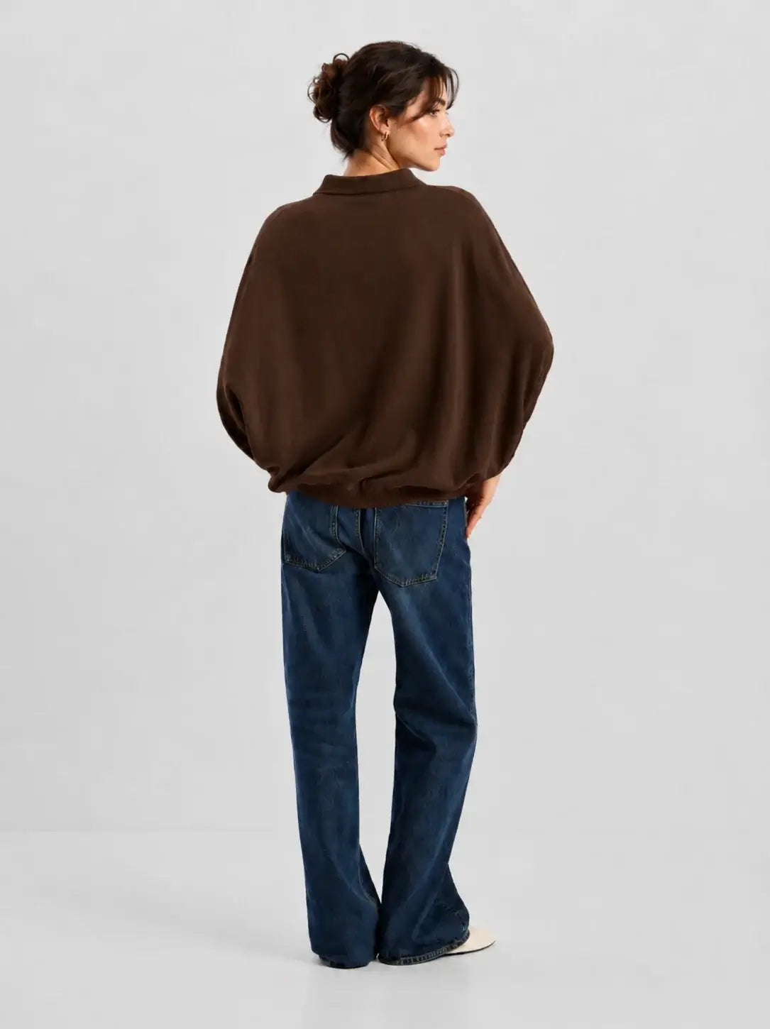 Cowboy Polo Knit - Brown