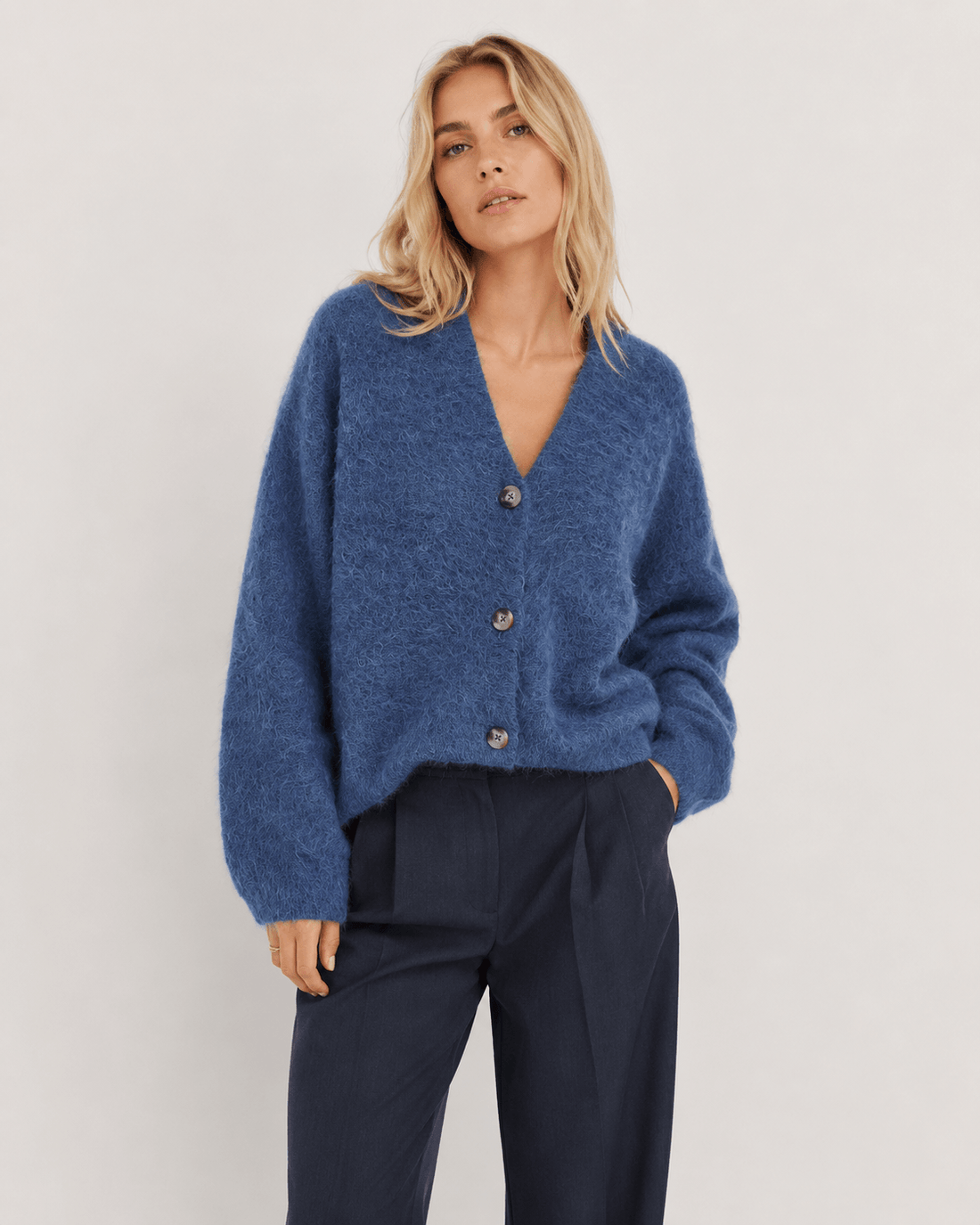 Maris Cardigan - Mid Blue