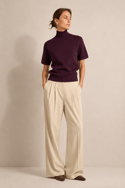 W26B426 Trui - Aubergine