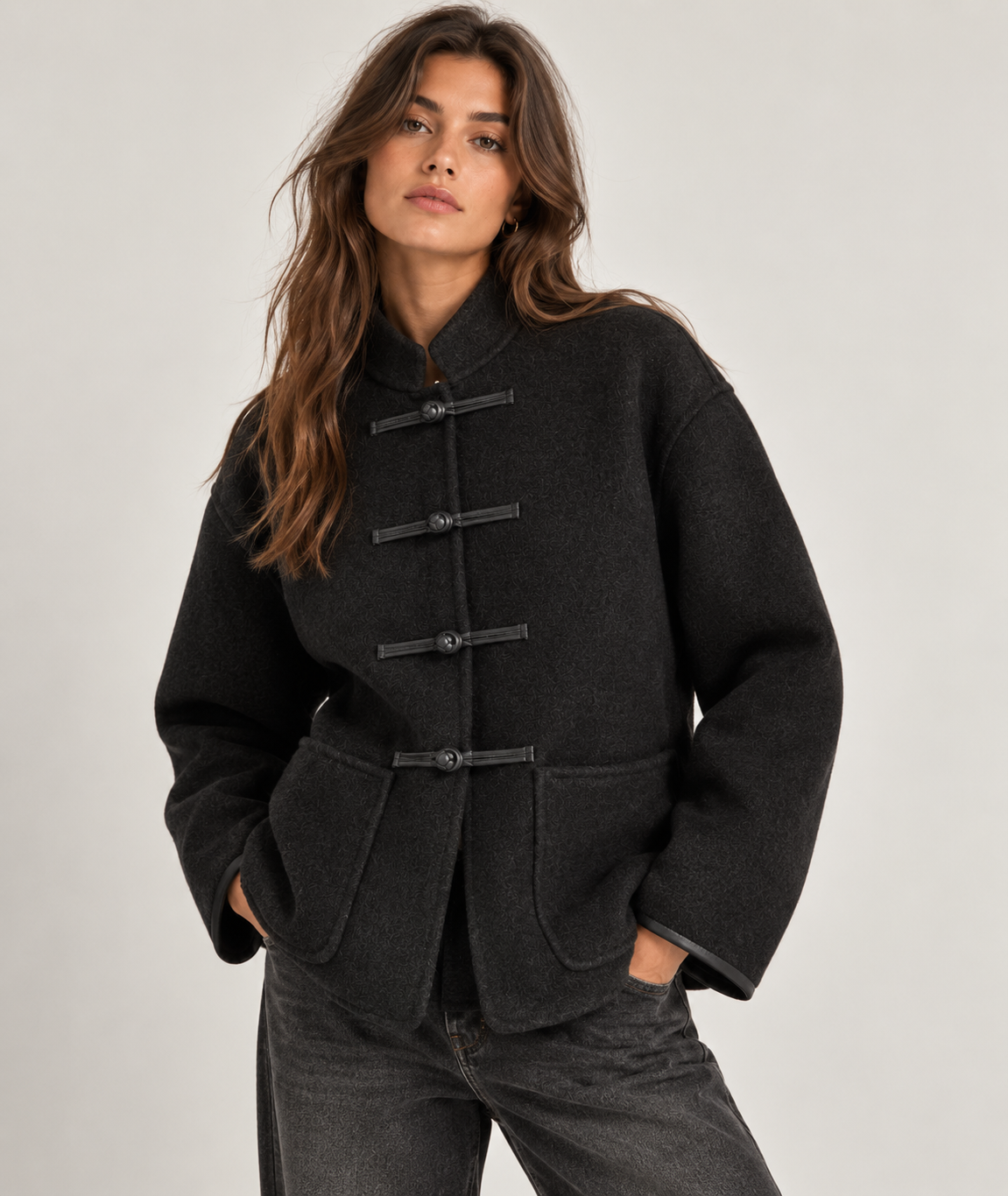 Nia Wool Coat - Black