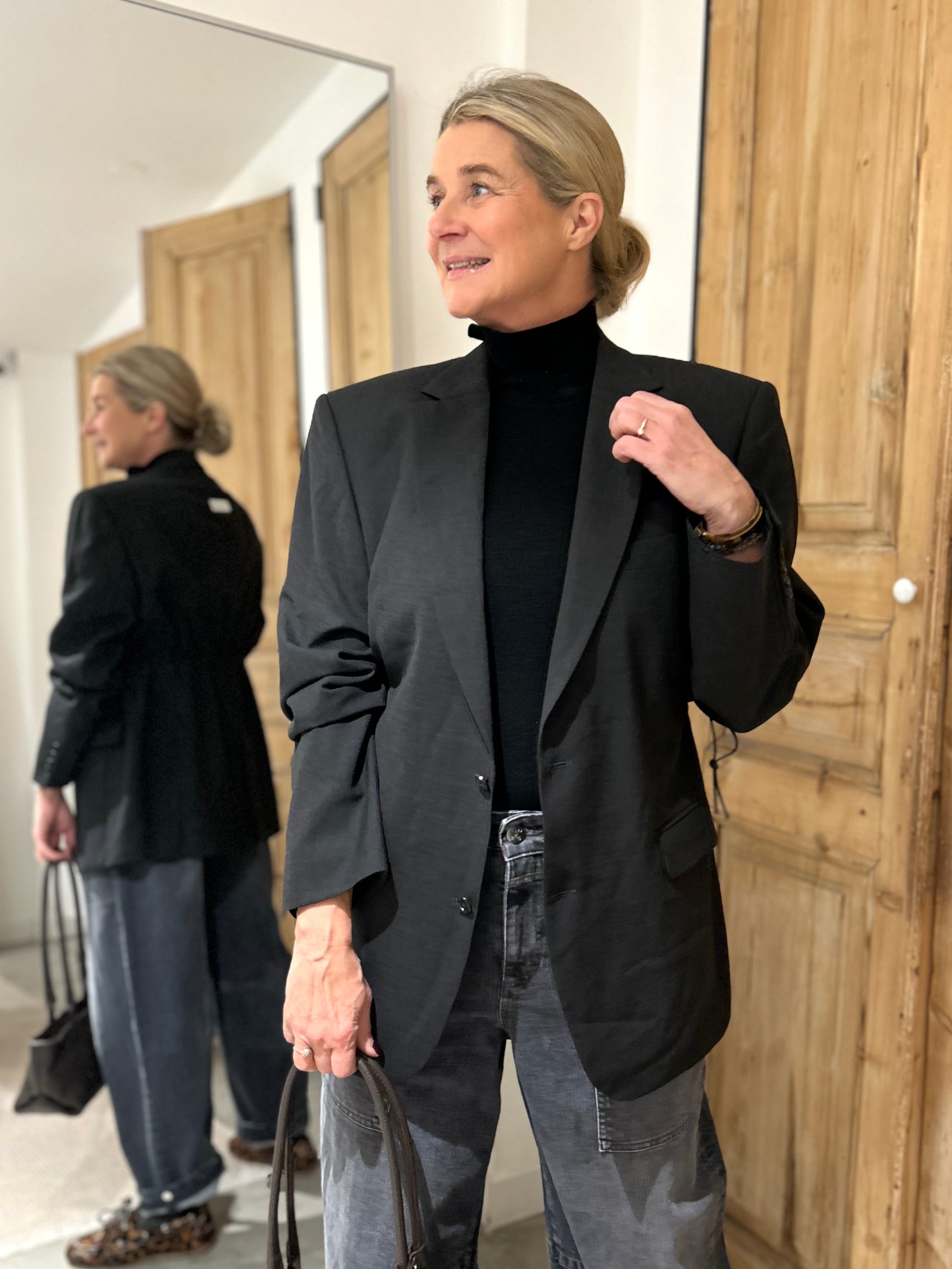 Blazer Long - Black Melee