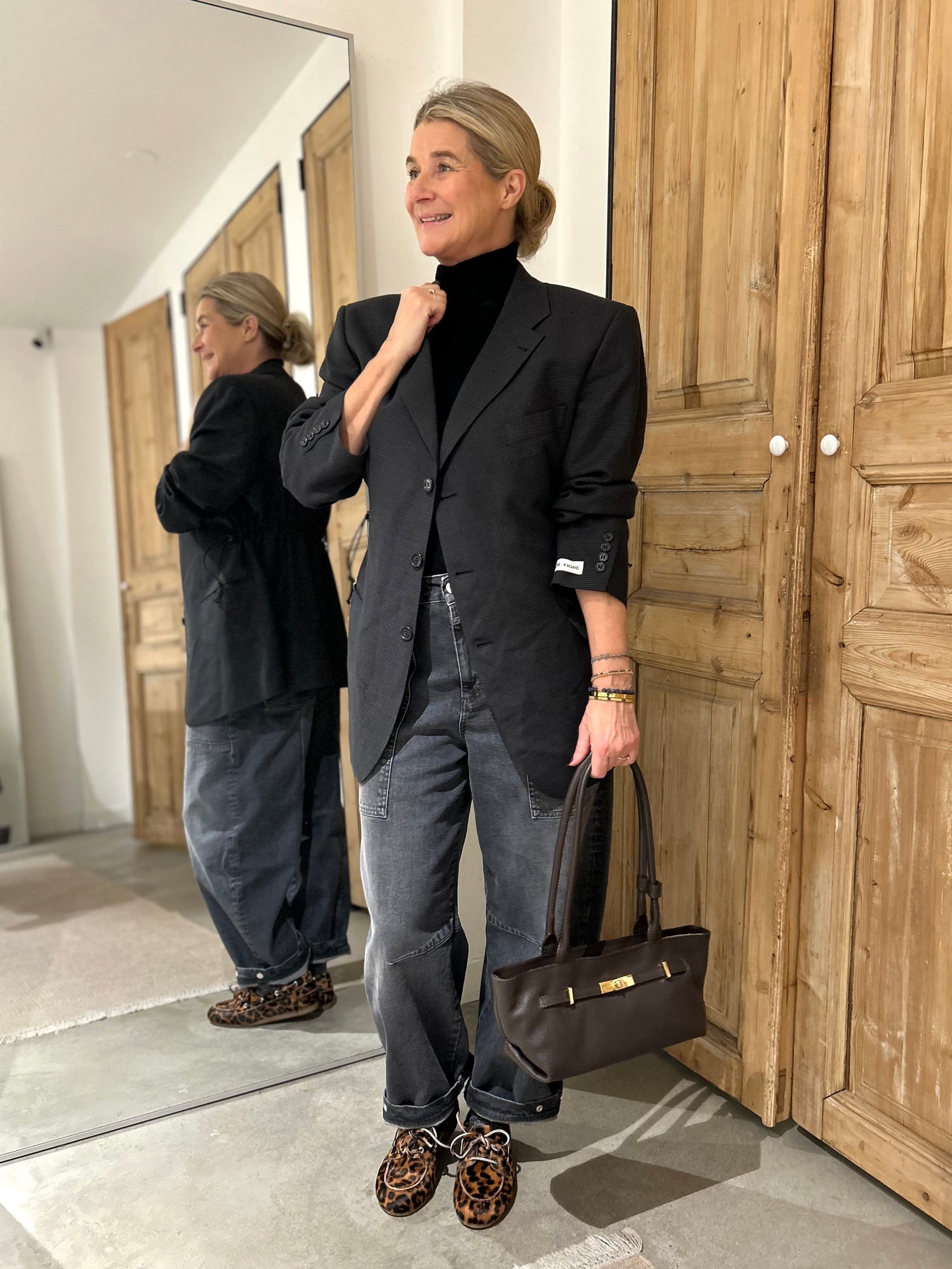 Blazer Long - Black Woven