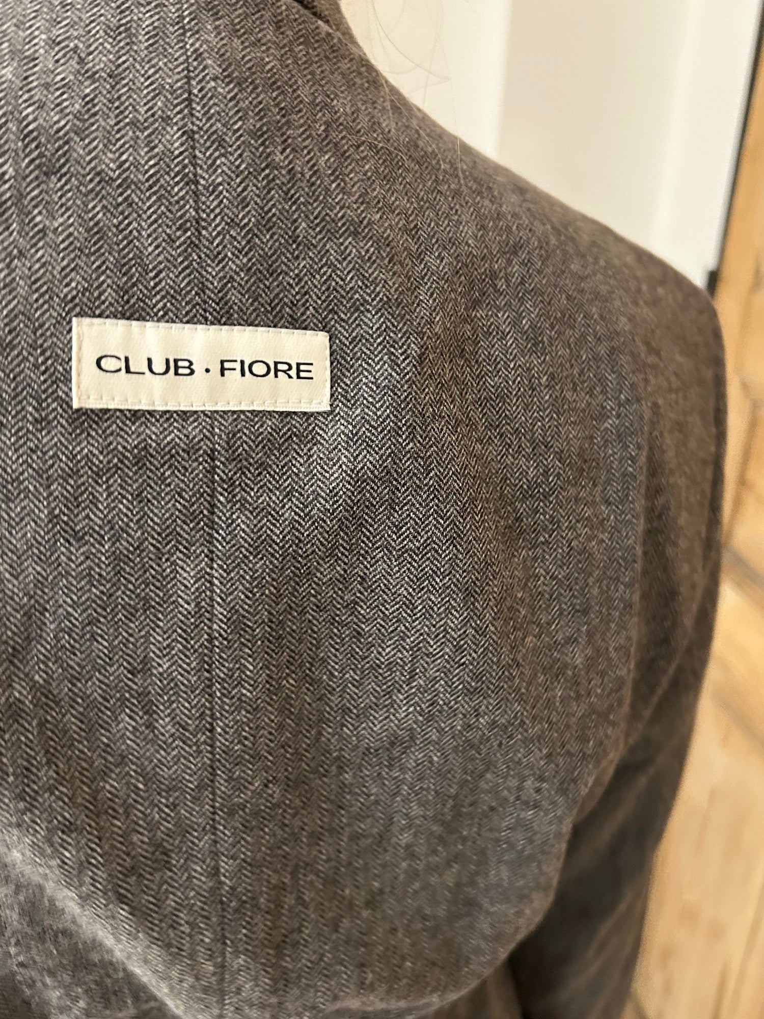 Blazer Long - Herringbone Grey