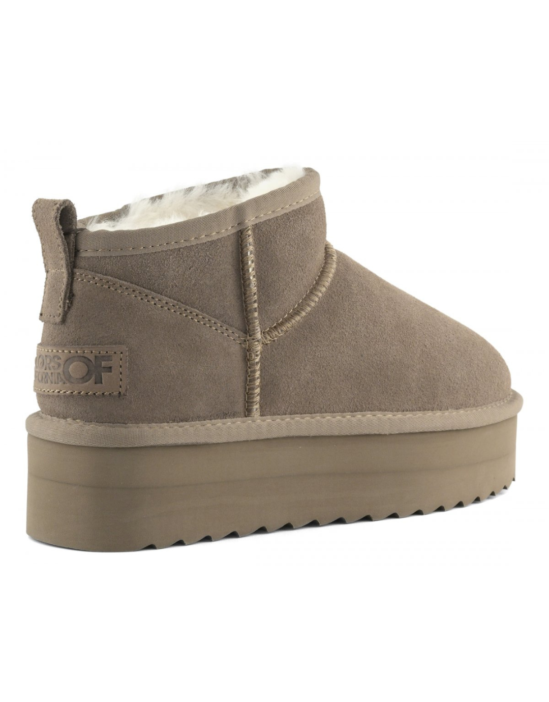 Platform Mid Boot Sheepskin - Taupe