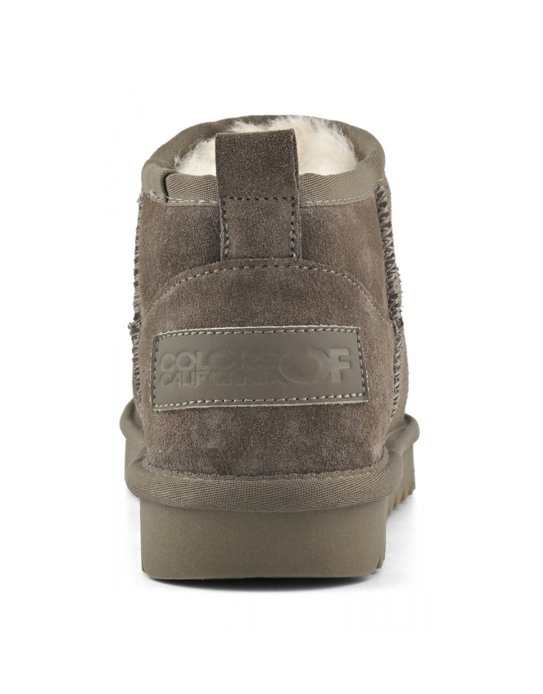 Short Sheepskin Boot in Suede - Malva