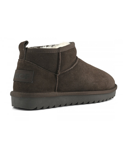Short Sheepskin Boot Suede - Moka
