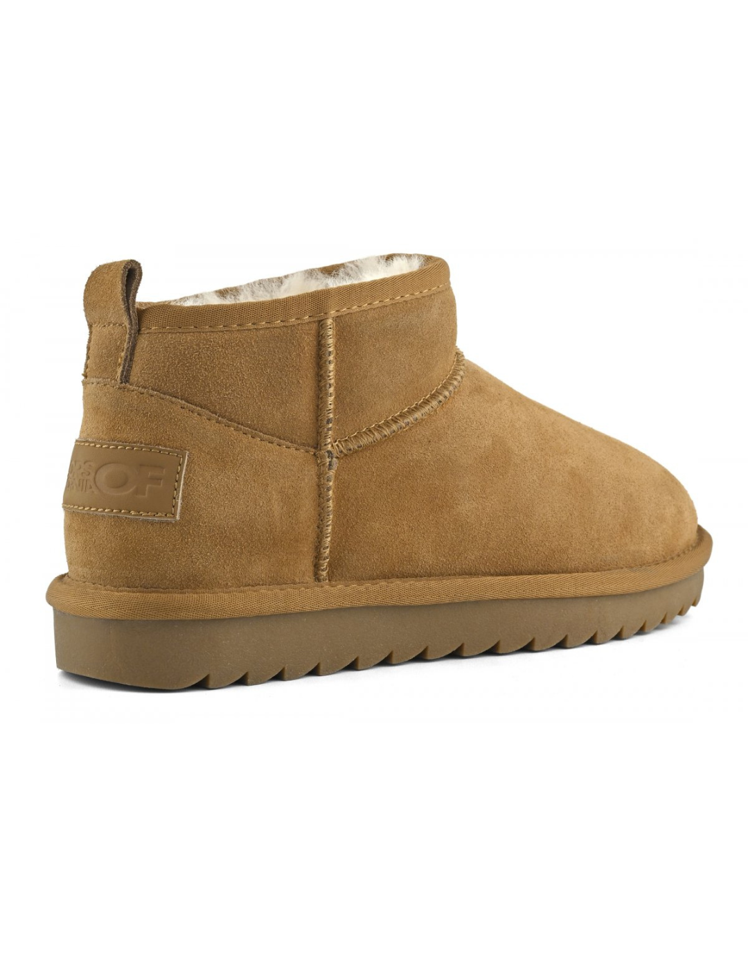 Short Sheepskin Boot Suede - Tan