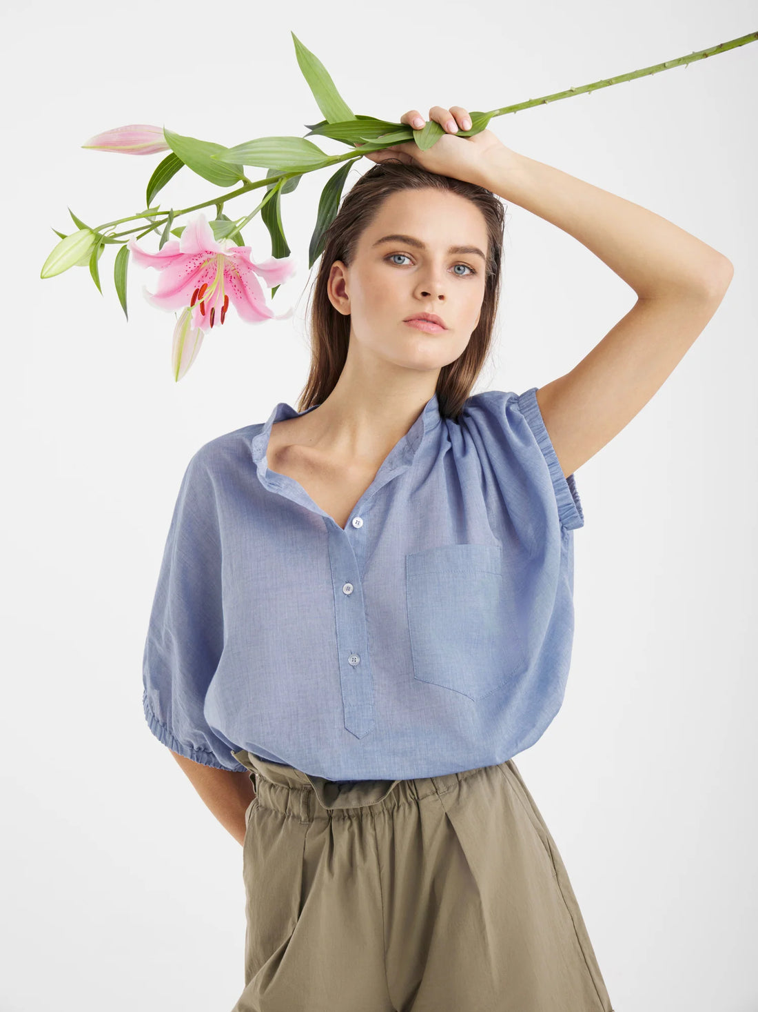 Cowboy Button Cotton - Denim