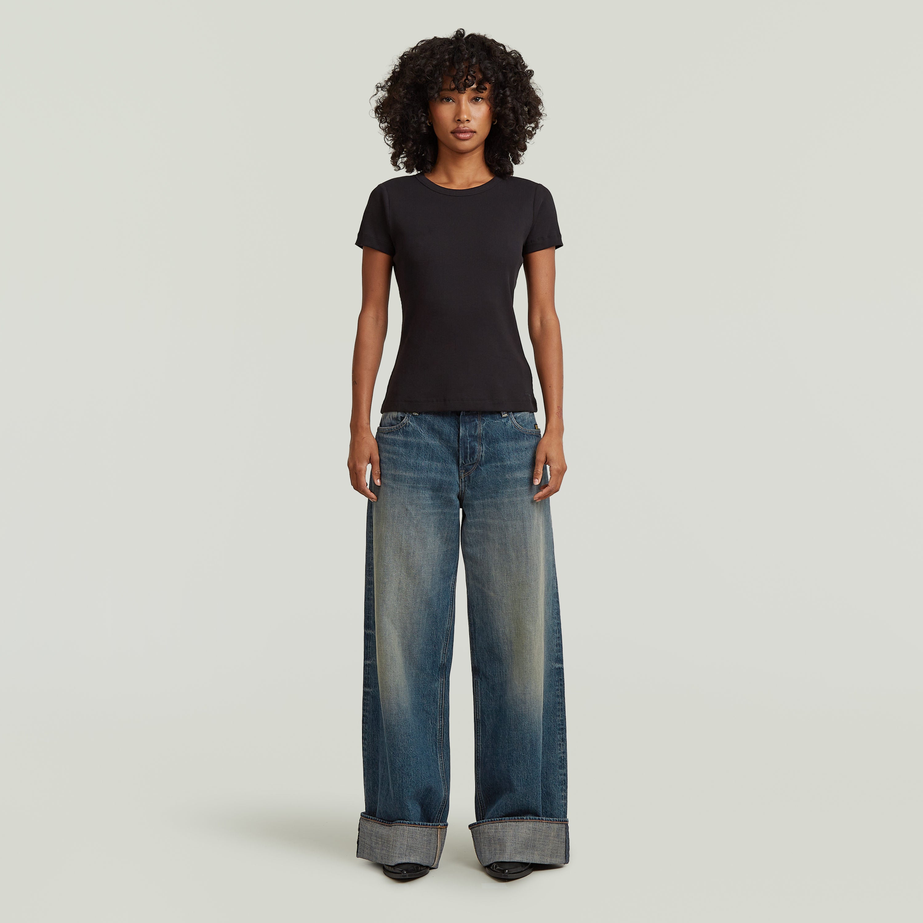 Roxx Wide - Antique Faded Blueschist