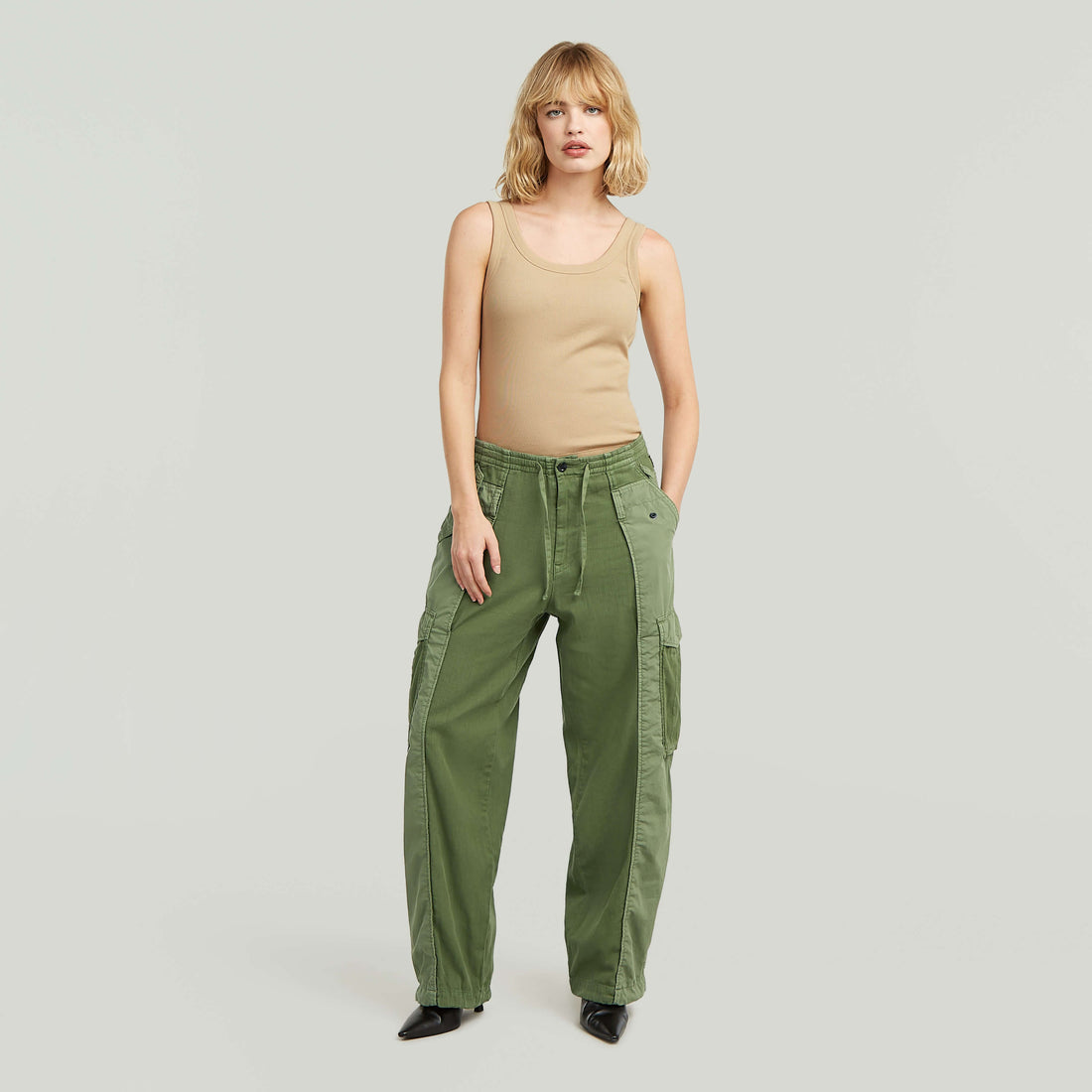 Fabric mix cargo wmn - Four leaf clover GD