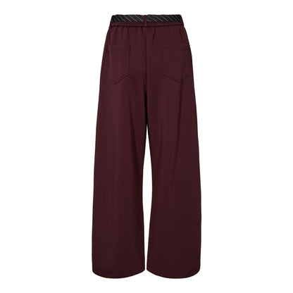 Maxi Split Tie Pant - Wine
