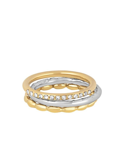 Driedelige ring - Bicolor