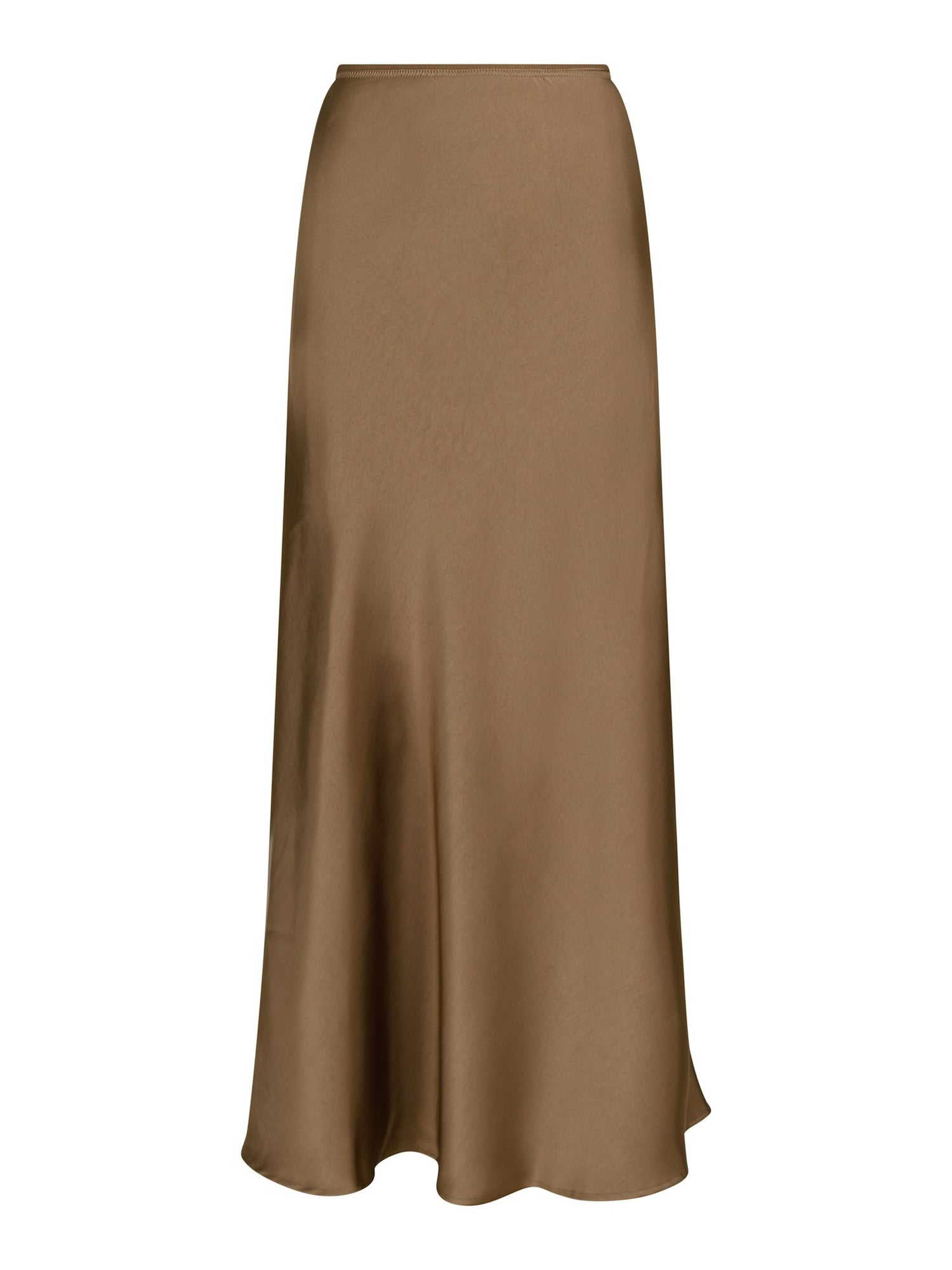 Vicky heavy sateen skirt - Dark Taupe