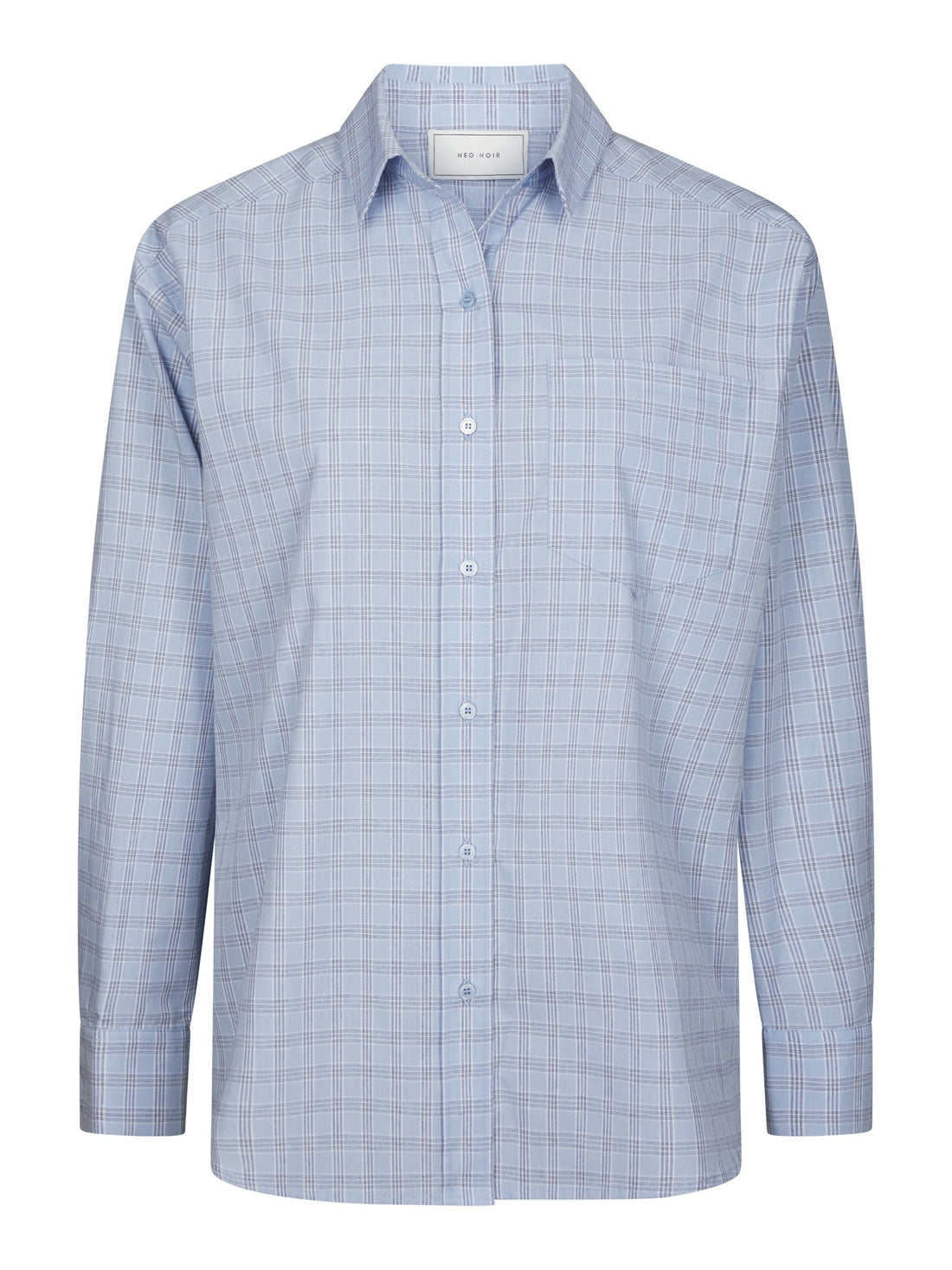 Dalma Triple Check Shirt - Light Blue