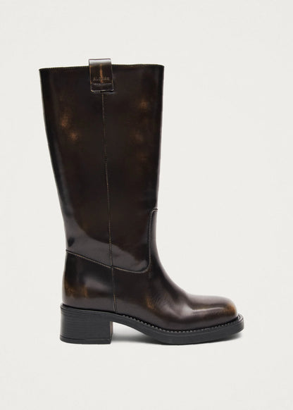Sajan Leather Boots - Vintage Effect Brown