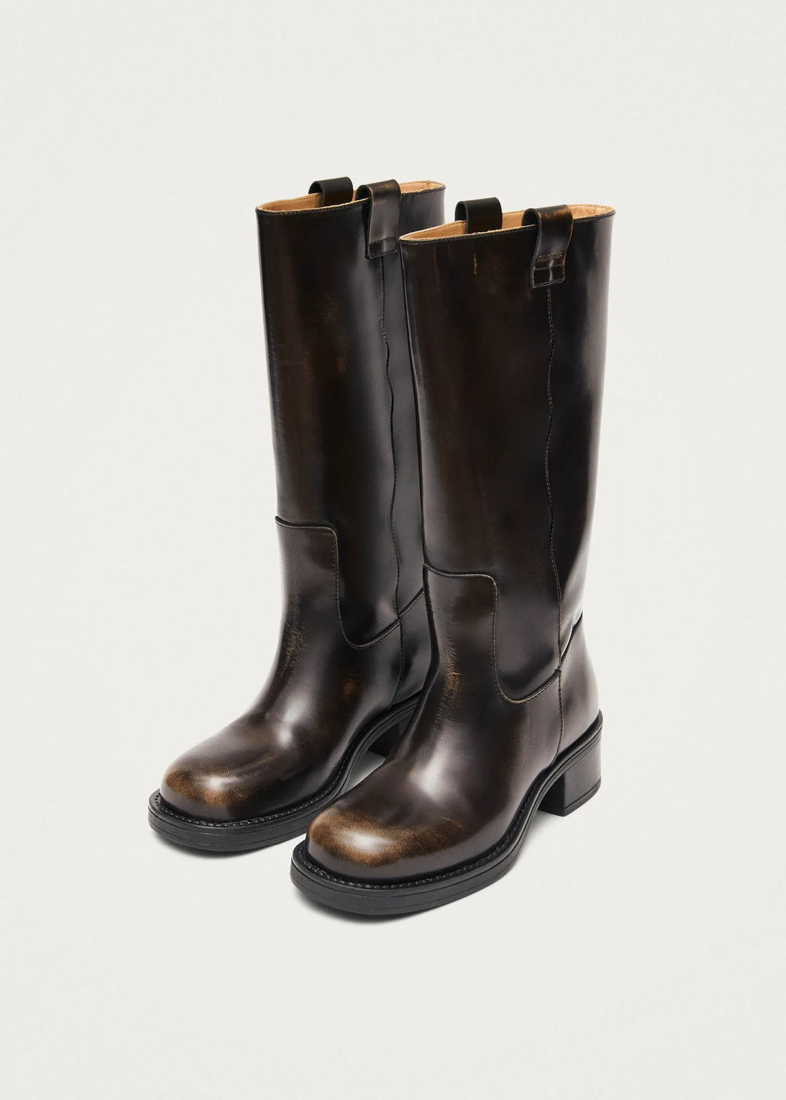 Sajan Leather Boots - Vintage Effect Brown