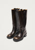 Sajan Leather Boots - Vintage Effect Braun