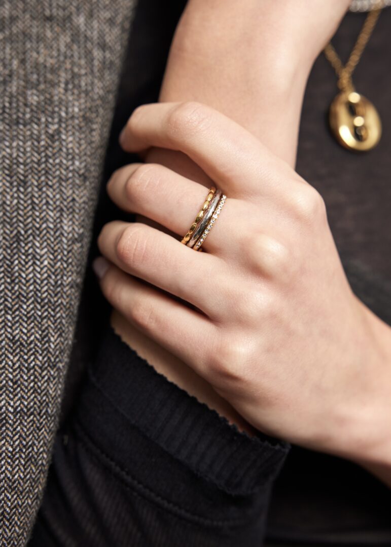 Driedelige ring - Bicolor