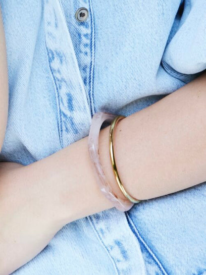 Bangle Gelakte Hars Hexagon