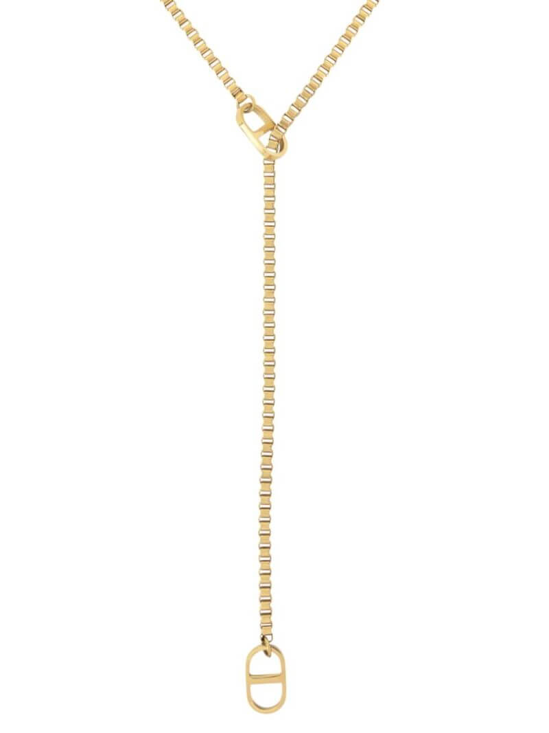 Minimalistische doorhaalketting - Goud