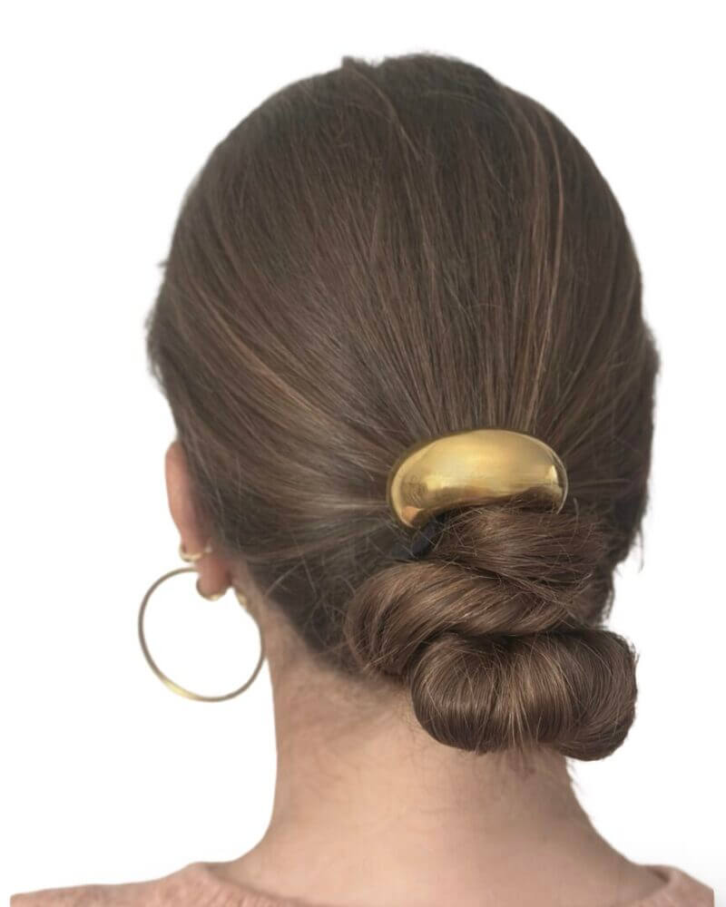 Scrunchy met gouden detail