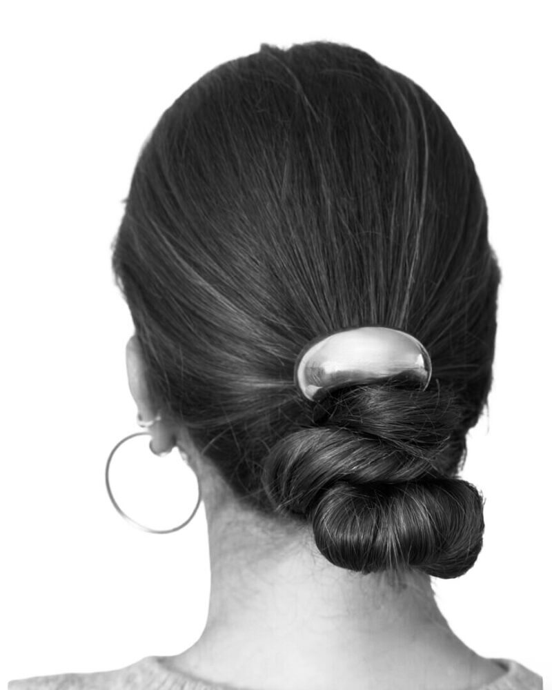 Scrunchy met ziveren detail