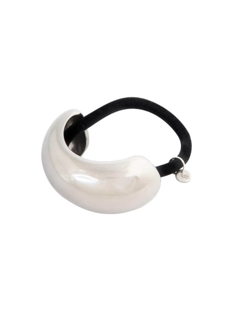 Scrunchy met ziveren detail