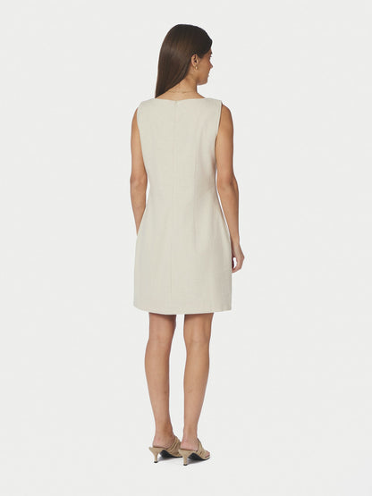 Bruna Ramie Dress - Natural
