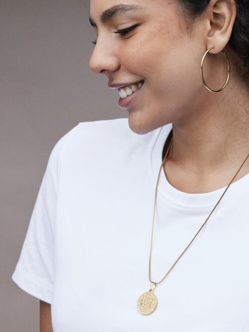 Golden Hoops L - Gold