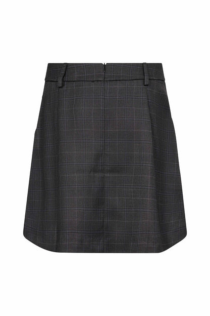 EloraCC Pocket Pleat Mini Skirt - Dark Grey