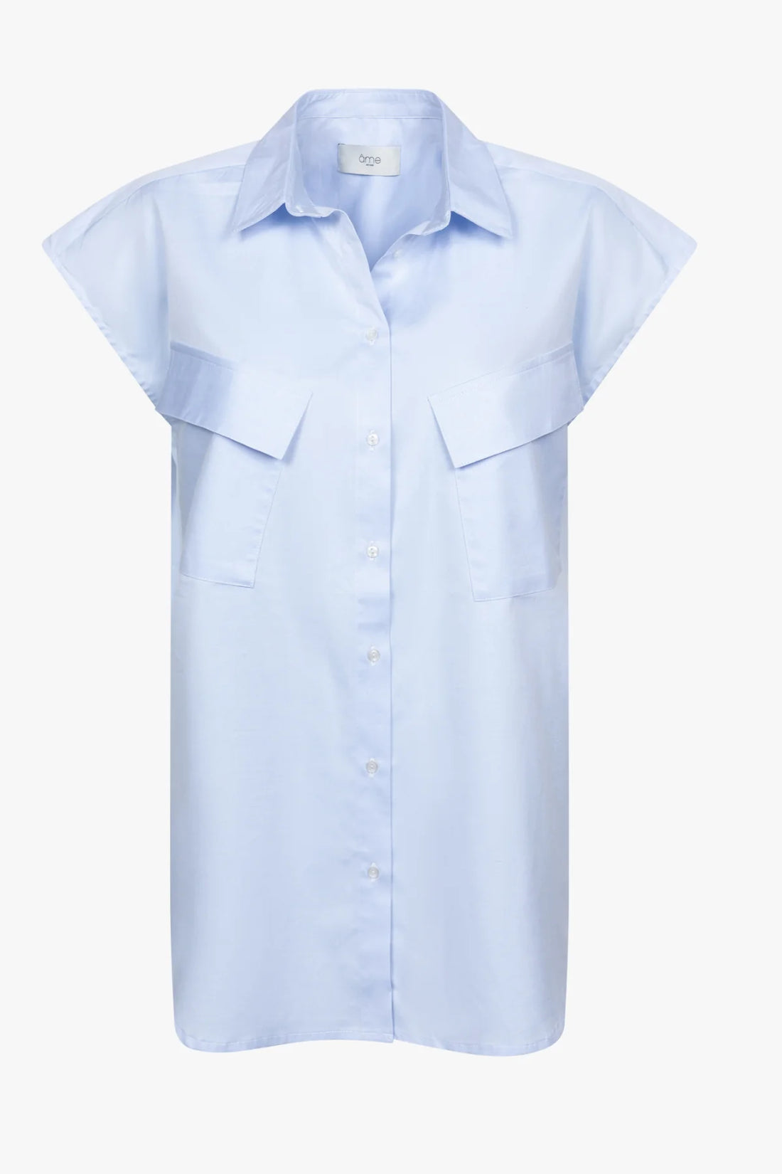 Nisrine Sleeveless Shirt - Light Blue
