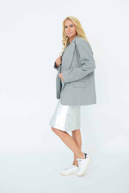 Aisha Blazer - Light Grey