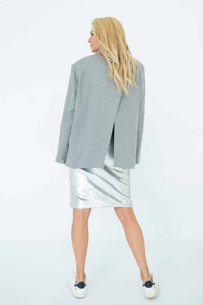 Aisha Blazer - Light Grey