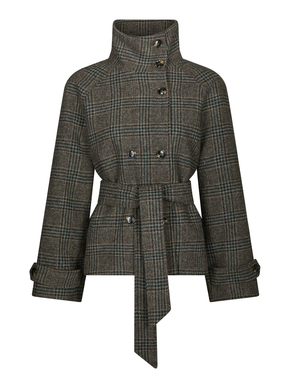 Munet Check Jacket - Dark Grey