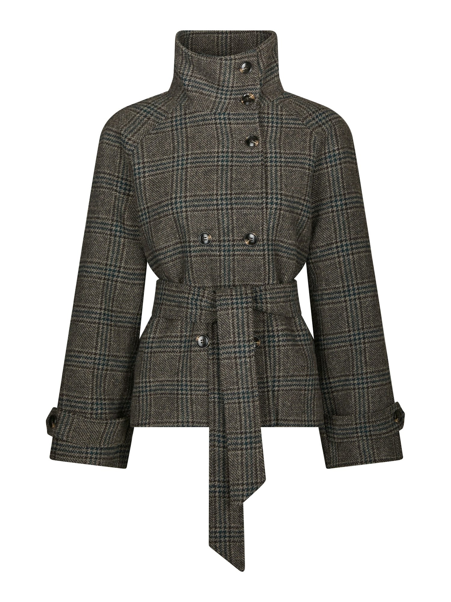 Munet Check Jacket - Dark Grey